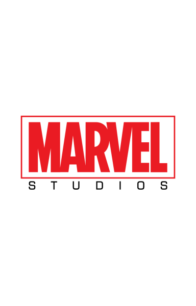 Logo for Marvel Studios in red and white text.